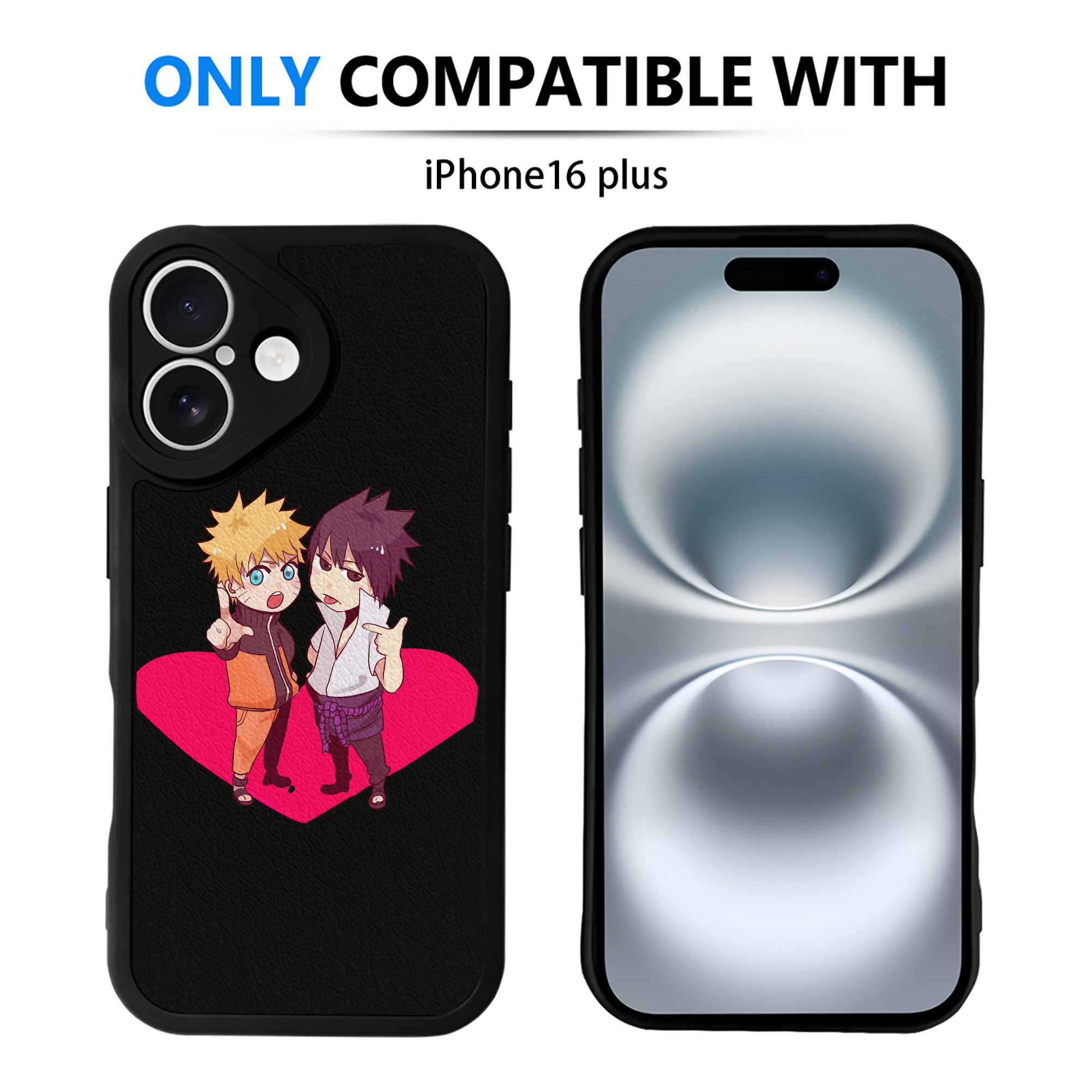 （画像用） NARUTO -ナルト- うずまき ナルト Uzumaki Naruto 【iPhone 16シリーズ対応】シリコンスマホケース（レザー調） 材質：シリコン